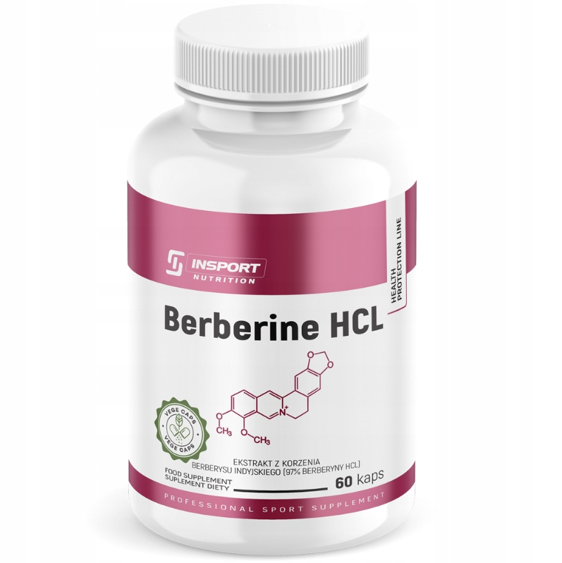 BERBERYNA HCL 500 mg 60 kap